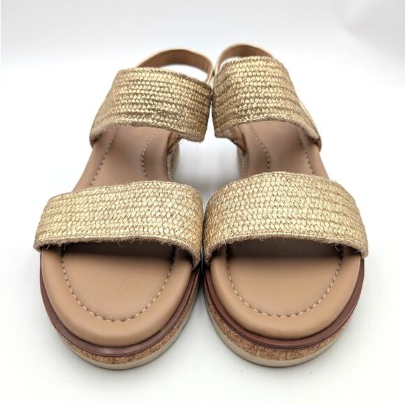 Easy Spirit Susana Slingback Wedge Sandals Women's Gold Size US8M EU38.5 - Picture 2 of 12